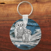 Porte-clés Porte - clé Denim Owls (Recto)