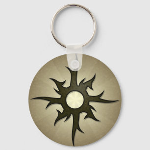 Porte-clés Porte - clé d'épines solaires tribales