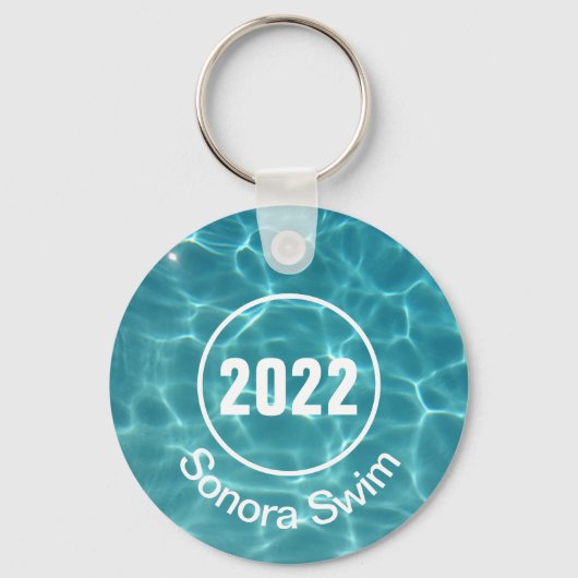 Porte-clés Porte - clé d'équipe de natation personnalisé (Recto)