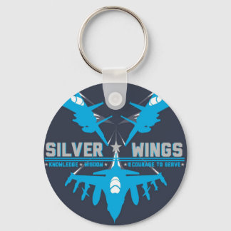 Porte-clés Porte - clé des ailes d'argent