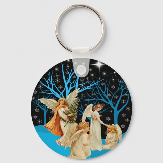 Porte-clés Porte - clé des Anges d'hiver (Recto)