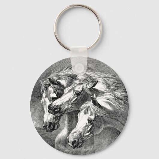 Porte-clés Porte - clé des chevaux arabes (Recto)