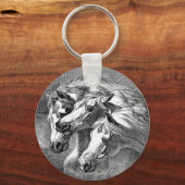 Porte-clés Porte - clé des chevaux arabes (Recto)