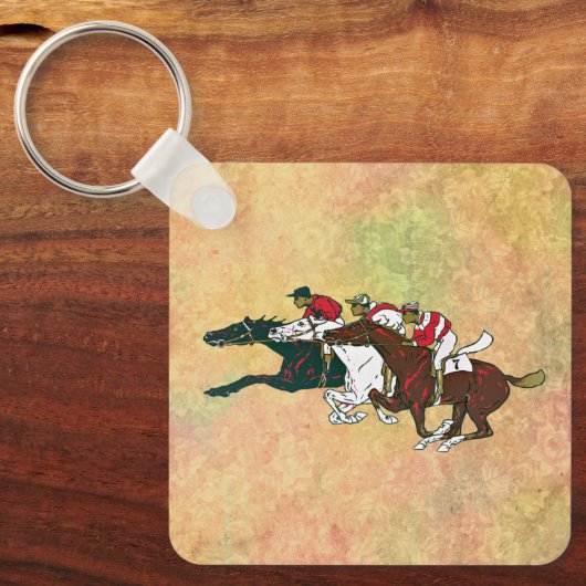 Porte-clés Porte - clé des chevaux de course (Recto)