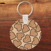 Porte-clés Porte - clé des coeurs de girafe (Recto)