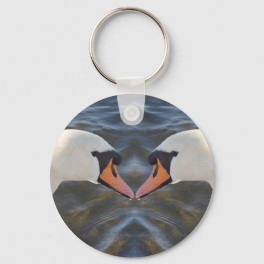 Porte-clés Porte - clé des cygnes blancs (Recto)