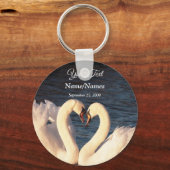 Porte-clés Porte - clé des cygnes blancs (Recto)