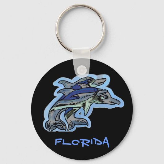 Porte-clés Porte - clé des dauphins de Floride (Recto)