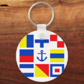 Porte-clés Porte - clé des drapeaux maritimes (Recto)