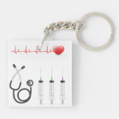 Porte-clés Porte - clé des éléments de santé (Dos)