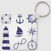 Porte-clés Porte - clé des éléments marins (Dos)