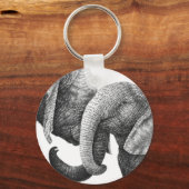 Porte-clés Porte - clé des éléphants africains (Recto)