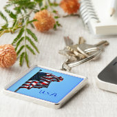 Porte-clés Porte - clé des Etats-Unis de drapeau américain (Côté)