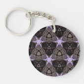 Porte-clés Porte - clé des étoiles violettes (Devant)