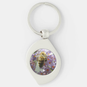 Porte-clés Porte - clé des fleurs d'abeilles et de bouddleia