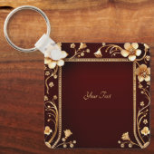 Porte-clés Porte - clé des fleurs d'or de Bourgogne (Recto)