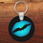 Porte-clés Porte - clé des lèvres bleues (Recto)