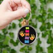 Porte-clés Porte - clé des mains chiropratiques et de la colo (Main)