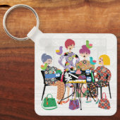 Porte-clés Porte - clé des oiseaux Mah Jongg (Recto)