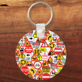 Porte-clés Porte - clé des panneaux de signalisation (Recto)