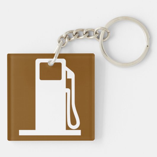 Porte-clés Porte - clé des panneaux routiers pour essence (Dos)