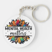 Porte-clés Porte - clé des questions de santé mentale (Dos)