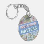 Porte-clés Porte - clé des questions d'inclusion (Devant gauche)
