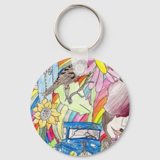 Porte-clés Porte - clé des rêves d'été (Recto)