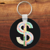 Porte-clés Porte - clé des signes Dollar (Recto)