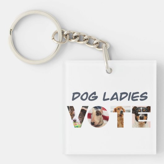 Porte-clés Porte - clé des votes pour les dames de chien (Devant)