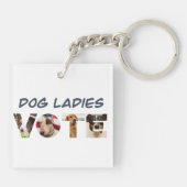 Porte-clés Porte - clé des votes pour les dames de chien (Dos)