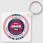 Porte-clés Porte - clé d'État de l'Ohio (Dos)