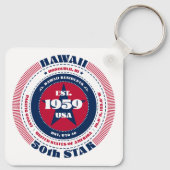 Porte-clés Porte - clé d'État d'Hawaii (Dos)