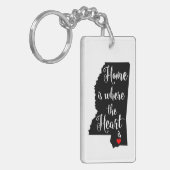 Porte-clés Porte - clé d'état du Mississippi (Devant gauche)