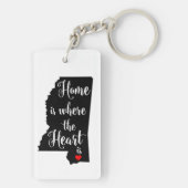 Porte-clés Porte - clé d'état du Mississippi (Dos)
