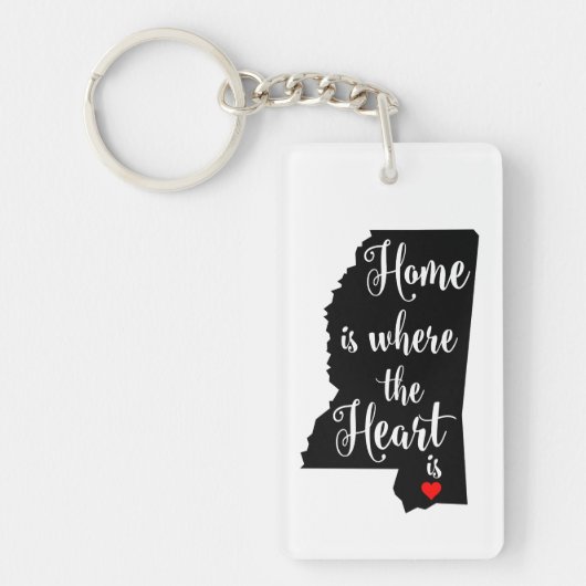 Porte-clés Porte - clé d'état du Mississippi (Devant)