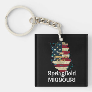 Porte-clés Porte - clé d'état du Missouri personnalisé
