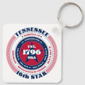 Porte-clés Porte - clé d'État du Tennessee (Dos)