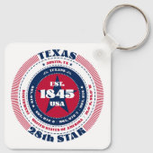 Porte-clés Porte - clé d'État du Texas (Dos)
