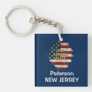 Porte-clés Porte - clé d'état New Jersey personnalisé