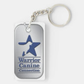 Porte-clés Porte - clé d'étiquette de chien de Nick (Dos)