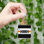 Porte-clés Porte - clé d'étiquette d'enregistreur à cassettes (main)