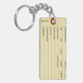 Porte-clés Porte - clé d'étiquette d'orteil (Devant gauche)