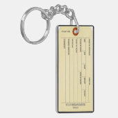 Porte-clés Porte - clé d'étiquette d'orteil (Devant gauche)