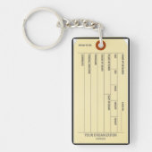 Porte-clés Porte - clé d'étiquette d'orteil (Devant)