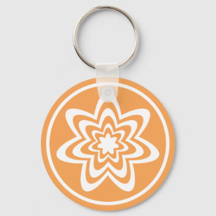 Porte-clés Porte - clé d'explosion florale, Orange