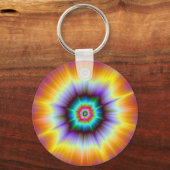 Porte-clés Porte - clé d'explosion violet orange et turquoise (Recto)