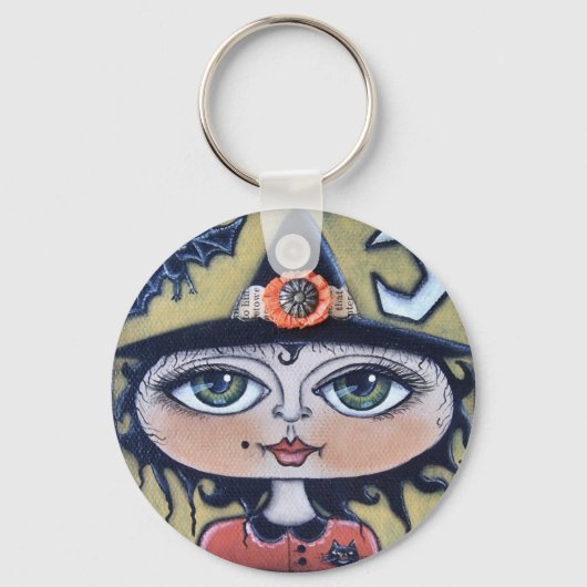 Porte-clés Porte - clé d'Halloween Luna Witch (Recto)