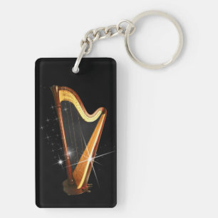 Porte-clés Porte - clé d'harpe de pédale