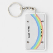 Porte-clés Porte - clé d'Hawaï de plaque minéralogique (Devant)